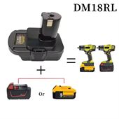 Batteri adapter DM18RL - DeWalt/Milwaukee til Ryobi OnePlus - batteri medfølger ikke